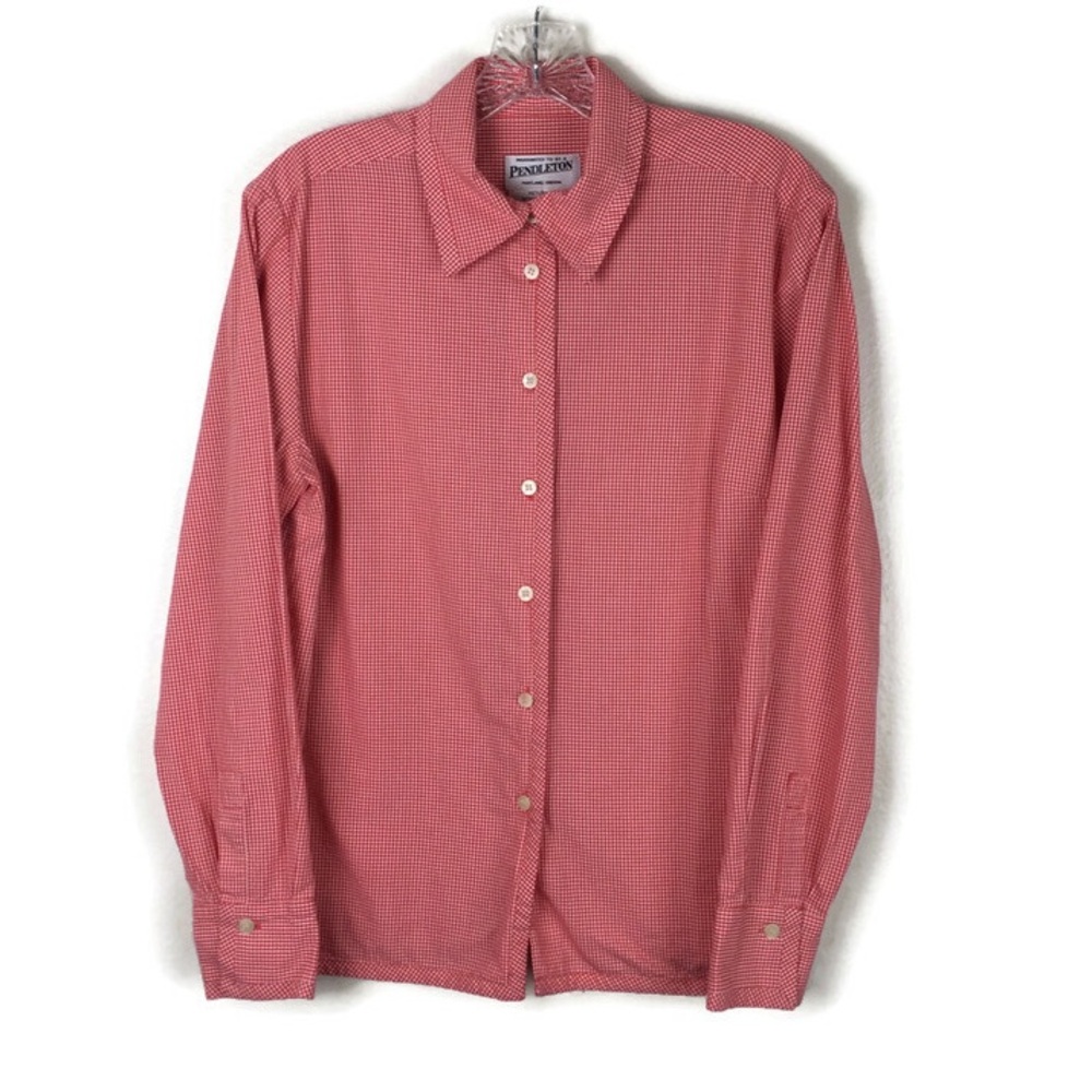 Pendleton Long Sleeve Micro Check Button Down Shi… - image 1